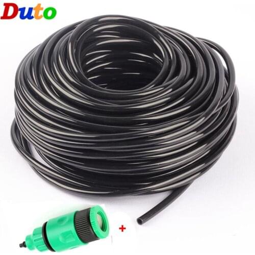 4/7mm Garden Hose PVC Micro Drip Irrigation Watering Hose 10/20/30/40/50M Plants Greenhouse Flower Sprinkler Pipe