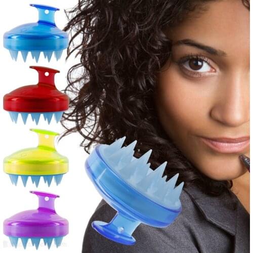 Silicone Head Body Scalp Massage Brush Comb Shampoo Hair Washing Comb Shower Brush Bath Spa Slimming Massage Brush