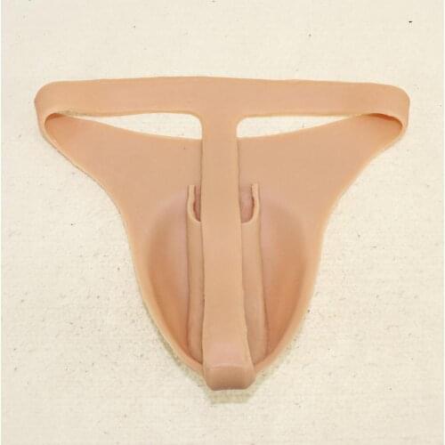 Abalone Silicone vagina Realistic Silicone Penetrable Fake Vagina Panties Boxer Underwear For Crossdresser Artificial Transgende