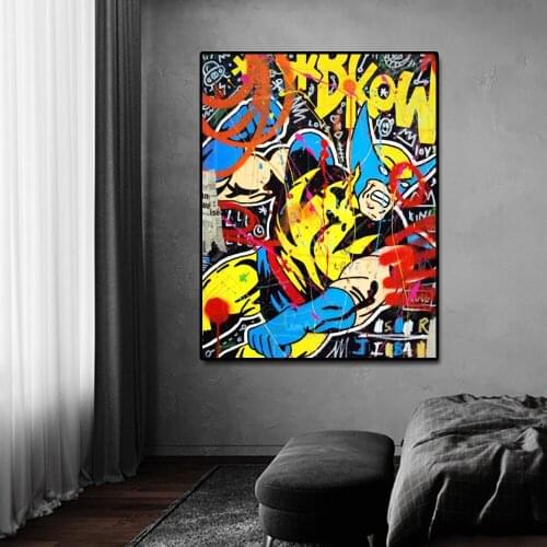 Modern Style Popul Art Anime Print on Canvas Painting Street Graffiti Art Cartoon Poster for Room Home Wall One Piece Decorative