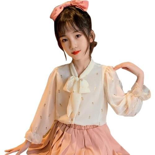 Белые блузки для девочек Tryounger China At AliExpress