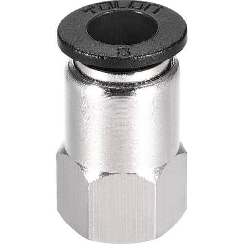 Uxcell Push to Connect Tube Fitting Adapter 8mm Tube OD x 1/8 NPT Female Straight Pneumatic Connecter Pipe Fitting