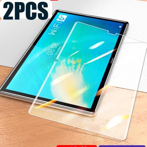 2 packs tempered glass screen protector for Huawei matepad 10.8 2020 10.4 pro T8 T 8.0 T10 9.7 T10S 10.1 SCMR-W09 SCMR-AL00