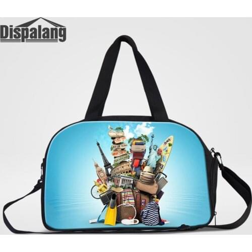 Women Hand Luggage Travel Bag High Quality Canvas Multifunctional Duffle Bags With Shoes Pocket For Girls Casual Weekend Handbag