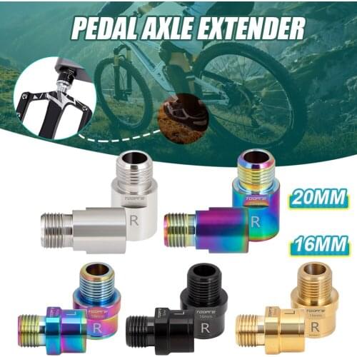1 Pair Bike Pedal Extender Bicycle Pedal Extension Bolts Spacers 16mm/20mm for MTB Road Bicycle Pedals