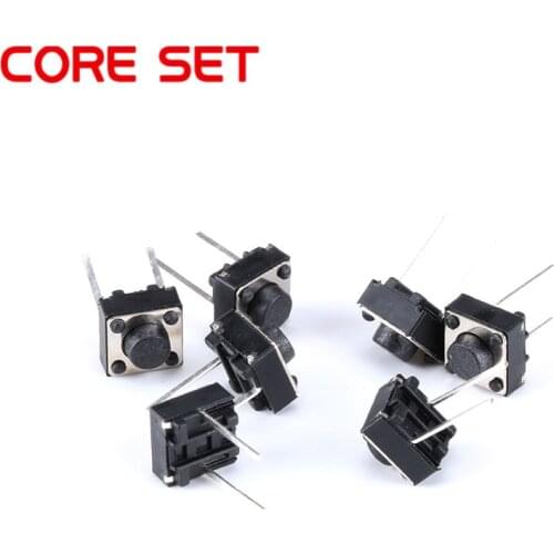 100PCS Tactile Push Button Switch 6x6x5mm 6*6*5 mm 2p Micro Switch Key Switch Tactile Push Button Switches 6x6x5 mm