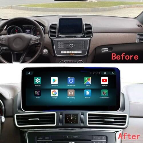 12.3 Inch CarPlay For Mercedes Benz GLE-Class W166 GLE350 GLE400 GLE500 2016 8 Cores Andriod 10.0 2 Din Radio GPS Navigator WIFI