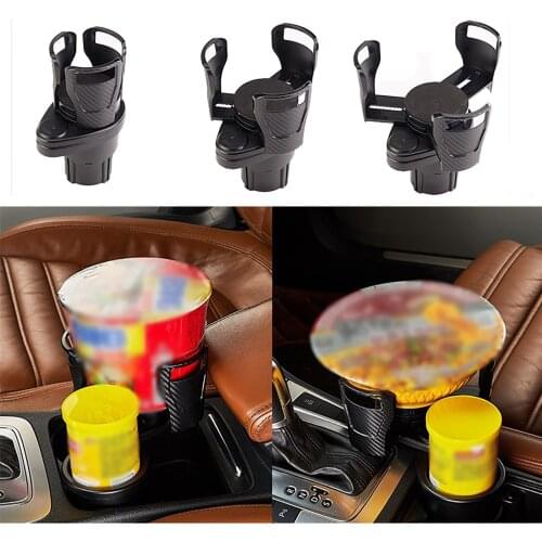 Car Drink Rack Phone Bracket Folding Cup Holder Multifunction Adjustable Auto Interior Stowing Tidying