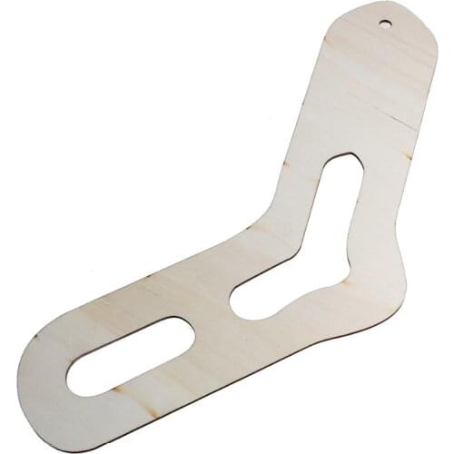 2 Pieces Natural Color Wooden Handmade Hand Knitting Socks Blocker Stretchers Hollow For Children 35cm x20.5cm(13 6/8" x8 1/8")