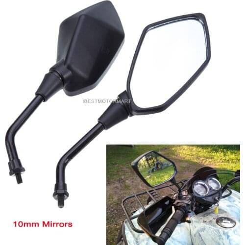 Motorcycle Side Racing Rear View Mirrors / Mirror Adapters For Kawasaki Z1000 03-11 Z750 04-11 Zephyr 1100 750 KLE400 KLE500