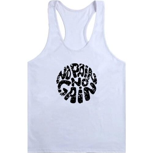 Brand Casual Clothing Bodybuilding Tank Top Men Gym Fitness Vest Singlet Sleeveless Shirt Solid Cotton Muscle Sports Undershirt