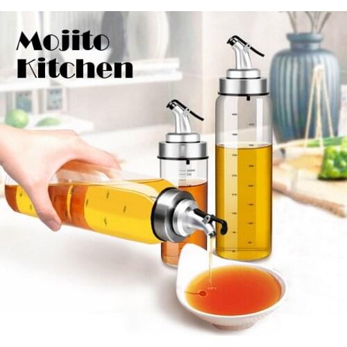 500ML Oil Dispenser Seasoning Bottle Dispenser Sauce Bottle Kitchen Cooking Accessories Glass Storage Bottles For Oil Vinegar