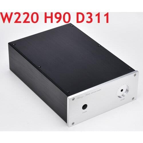 Size W220 H90 D311 DIY DAC Decoder Chassis Power Amplifier Supply Housing All Aluminum Hifi Home Audio Case JC229
