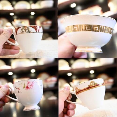 Tangshan High Bone Porcelain Coffee Cup Wedding Teapot Kung Fu Teacup British Black Tea Cups Household Specials