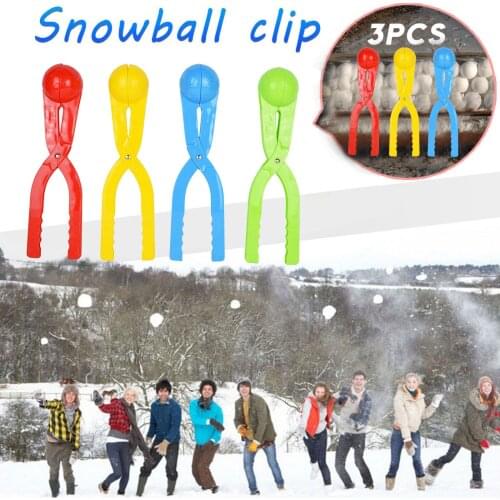 1/2/3 Pcs Cute Duck Shape Kids Snowball Maker Snow Ball Mold Clip Tool Toy For Winter Outdoor Sports Snowball Maker Hand Tools