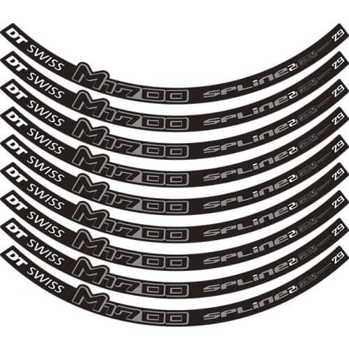 Mountain bike DT M1700 29 inch Wheel Set Sticker Bicycle Decoration Rim Ring Sticker Waterproof Sunscreen MTB Decals