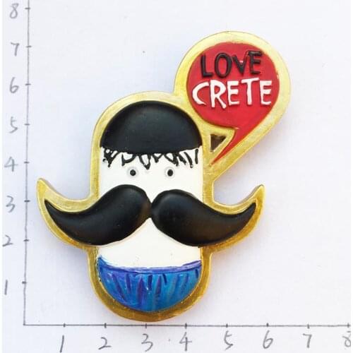 NEW HOT Greek Crete Tourist Souvenir Fridge Magnet 3D Resin Cartoon Mask Home Decorations