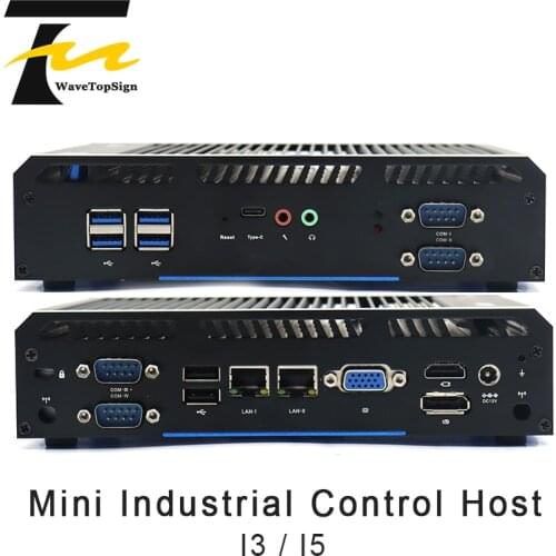 Cloud-Based Industrial Host I3 I5 Dual-Network Embedded Industrial Control Computer GPIO Fanless mini Microcomputer