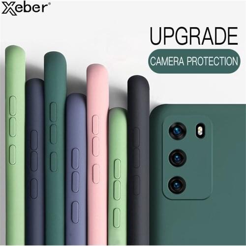 Original Liquid Silicone Slim Soft Phone Case For Huawei Y9S Y5P Y6P Y7P Y8P Y8S Y9 Y6 Y7 Nova 8 SE 7 Pro 7i 6 5G 5 5i 4 4E 3 3E