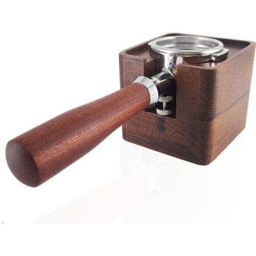 Coffee Press Base Italian Solid Wood Powder Seat Coffee Filter Tamper Holder Stand Hammer Cushion Coffee Machine Accessories