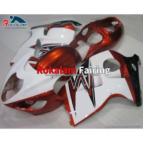 Full Set For Suzuki Hayabusa GSXR1300 1999 2003 2006 2007 GSX-R1300 99 07 White Red Black Motorbike Fairing (Injection Molding)