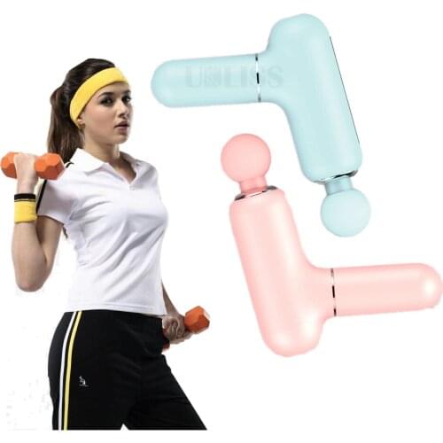Portable Massage Gun Quiet Deep Tissue Mini Workout Gun Massager for Back and Neck Percussion for Foot Electric Muscle Massage
