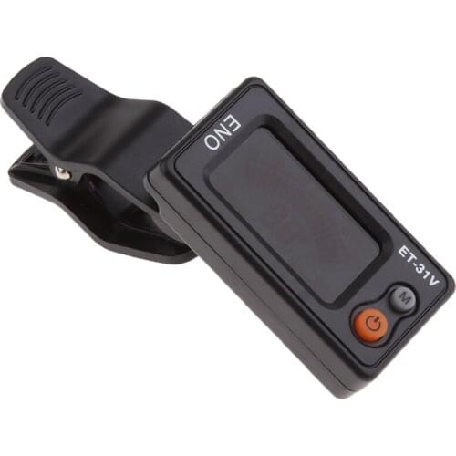 Durable Plastic Digital Automatic Chromatic Tuner Black for Violin Cello Accessory