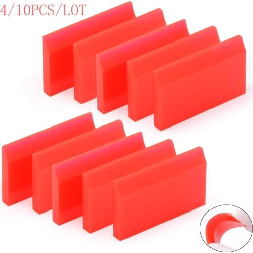 EHIDIS 4/10PCS Rubber Squeegee for Vinyl Film Car Wrap Water Glue Sticker Remover Window Tint Scraper Household Cleaning Tool