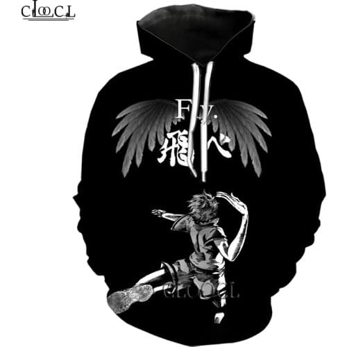 HX Japanese Anime Haikyuu 3D Print Hoodie Men Women Tracksuit Autumn Long Sleeve Pullover Fashion Tops Drop Shipping