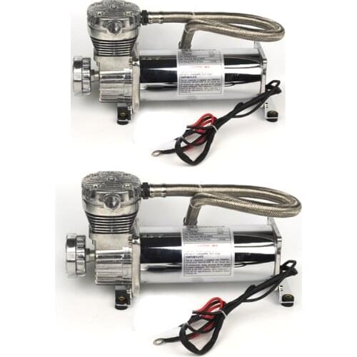 2pcs Universal DC 12V 480c MAXPOWER 200 PSI OUTLET 3/8 or 1/4 car air suspension compressure/ Pump