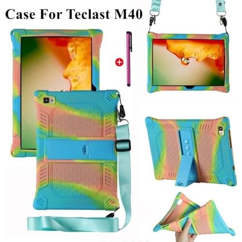 High Quality Cover for Teclast M40 10.1 Inch Multicolor Thickened Silicone Tablet Cover Case for Teclast M40 Stand Protect Shel