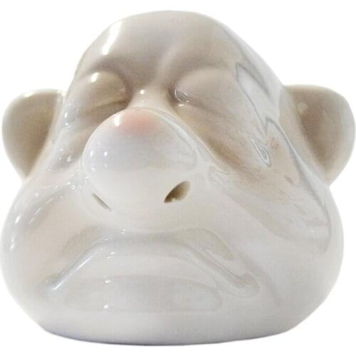 Funny Dwarf Ceramic Egg Yolk Separator Handheld Egg White Running from Nose Egg Separator Tool Creative Household Kitchen 85DA