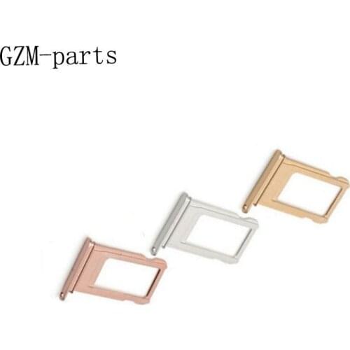GZM-parts 5pcs/lot Sim Card Holder Tray Replacement For iPhone 7 4.7" or 7 Plus 5.5" Black/ Gold/ Silver/ Rose Gold/ Jet-Black