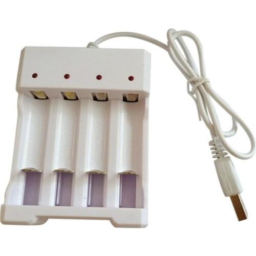 USB Output Battery Charger 4 Slots Universal for AA/AAA Batteries Quick Charging Tools Car Styling