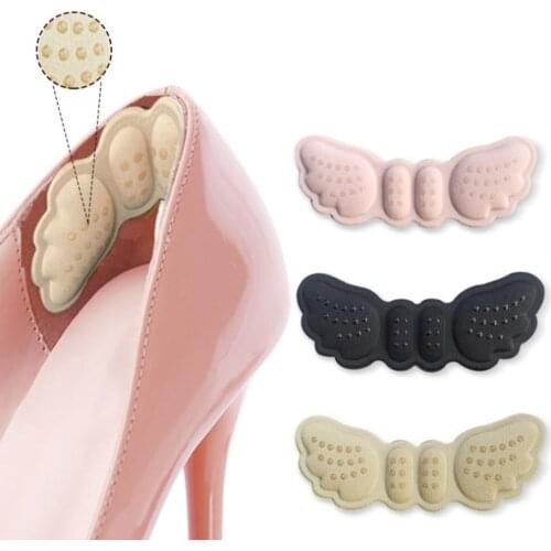 1 Pair Women Boat Shoes High Heels Shoes Insoles Pain Relief Cushion Foot Care Inserts Adhesive Heel Liner Grips Adjust Size