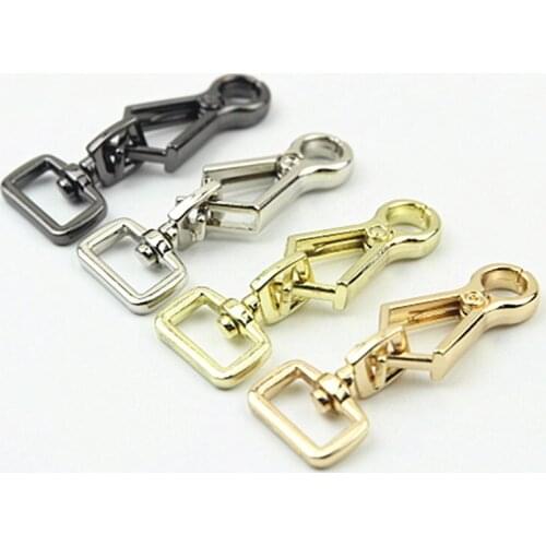 1pcs Metal Snap Hook Fashion Buckle Clips Keychain for DIY Handbag Bag Purse Luggage Hardware Closure Bag Parts Accessories