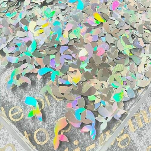 10g Mermaid Laser Glitter Sequins Mould Stuff Nail Art Jewelry Fillings Pendant DIY Handmade Fishtail Paillette Resin Craft