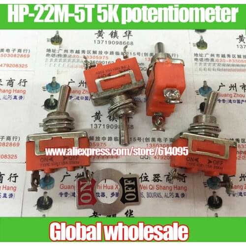 10pcs 1021 15A 250V 0N-0FF toggle switch potentiometer / 2 feet 2 files toggle switch potentiometer