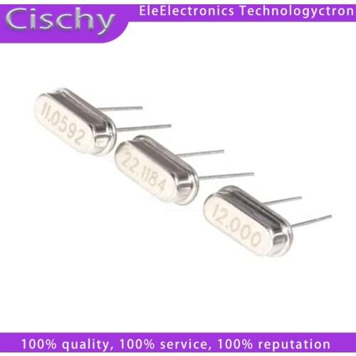 10PCS 4Mhz 6Mhz 8Mhz 12Mhz 16Mhz 20Mhz 24Mhz 32.768K 2*6 32.768K 3*8 Quartz Crystal Resonator Passive Oscillator HC 49S