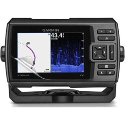 2 x PET Clear Screen Protector Cover Protective Film Guard For Garmin Striker Plus 5 5cv 5dv Fishfinder Handheld GPS Tracker