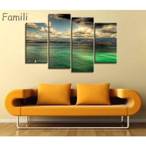 4Pcs Tuscany Italy Meadows flowers nature landscape living room home wall modern art posters prints,canvas painting