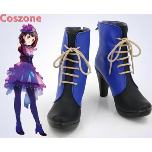 BanG Dream! Mitake Ran Cosplay Shoes Boots Halloween Carnival Cosplay Costume Accessories