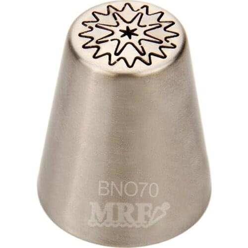 Free Shipping Stainless Steel 18/8 Large Russian Flower Cake Decorating Nozzle Cupcake Icing Nozzle #BNO70