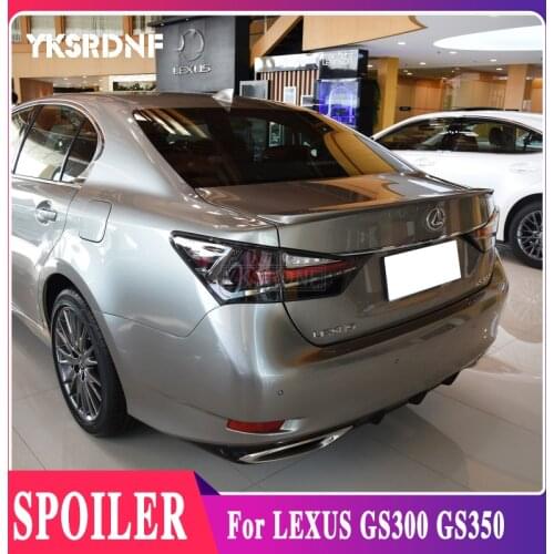 For Lexus GS250 GS350 GS450 Spoiler 2013-2016ABS Plastic Unpainted Color Rear Roof Spoiler Wing Trunk Lip Boot Cover Car Styling