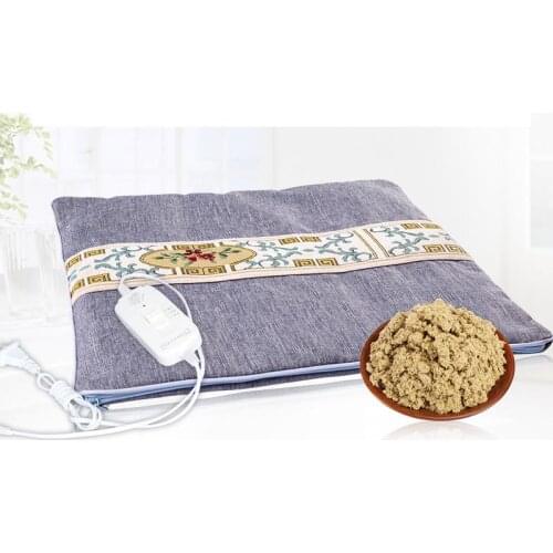 Electric hot cashmere cushion moxibustion heating seat pad female office wormwood warm pad household chair cushion sit pillow