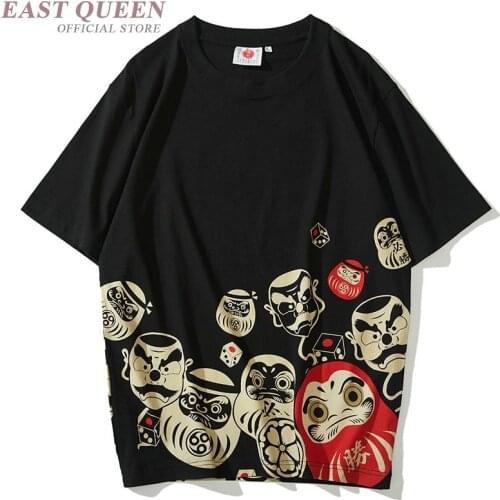 Japanese Streetwear 2019 Summer T Shirt Women New Couple Short Sleeve Oriental Clothes Men Huarajuku Hiphop T-Shirt KK2873