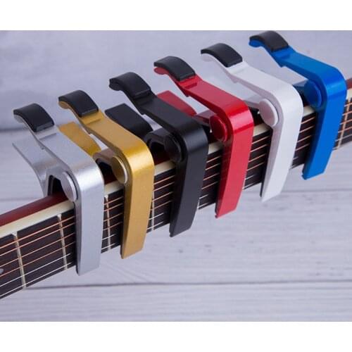Universal Capo Guitar Accessories Quick Change Clamp Key Zinc Alloy Metal Acoustic Classic Guitar Capo for Guitar Parts