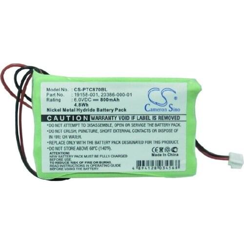 Cameron Sino 800mAh Battery 19158-001, 20386-000-01 for Symbol PTC-870IM, PTC-870IM Terminal
