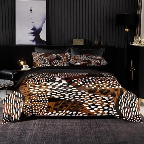 Abstract Style Geometry Pattern Duvet Cover Set With Pillowcase,203x229 Quilt Cover,210×210 Blanket Cover,Luxurious Bedding Set