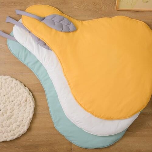 Daya Pear Crawling Mat Cushion Stuffed Thick Cotton for Bedroom Baby Activity Pad Newborn Padded Soft Crawling Mat Girls